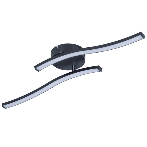 Plafonnier Salon LED Plafonnier Chambre Moderne Noir 12w 3000k Intérieur Blanc Chaud