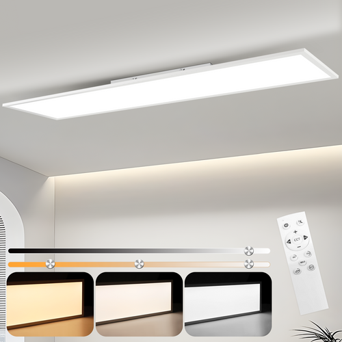 Panneau LED 120x30 Dimmable Avec Télécommande 40w
