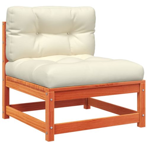 Canapés De Jardin Sans Accoudoirs Coussins 2pcs Bois Massif Pin