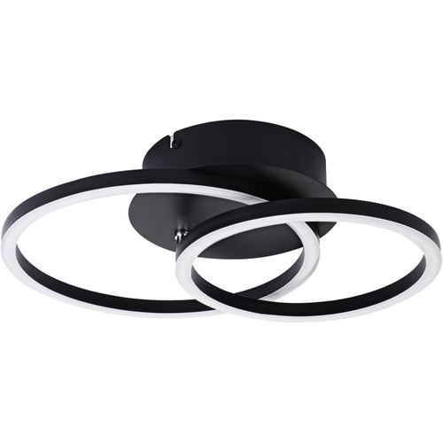 LED Plafonnier Salon 2 Anneaux Moderne Rond Plafonnier 24w 3000k Couloir Hôtel