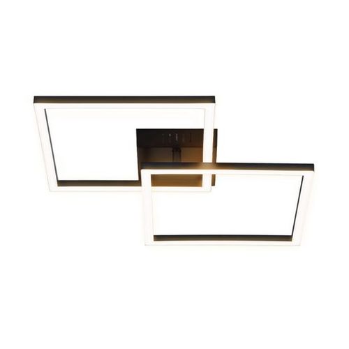 LED Plafonnier Salon 2 Cadres Noir Plafonnier Carré Moderne 3000k