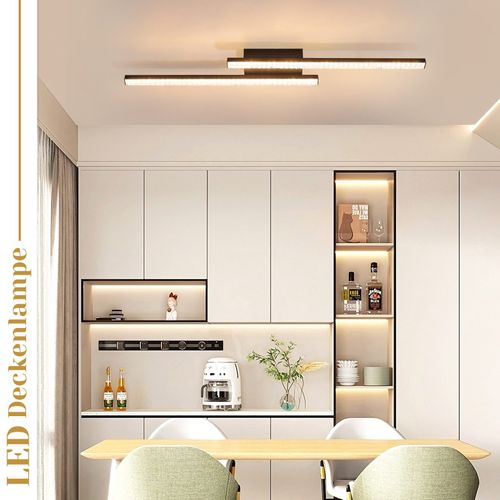 LED Plafonnier Chambre Noir - 12w Moderne Cristal Blanc Chaud Pour Couloir