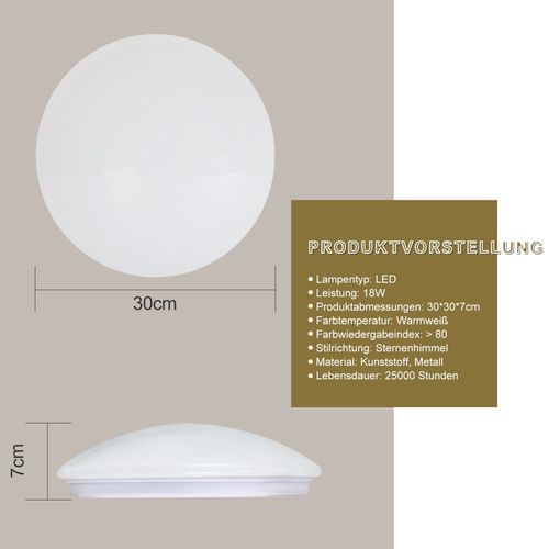 Ciel Étoilé LED Salon Moderne Ciel Étoilé Plafonnier Rond/quadratique Ip44