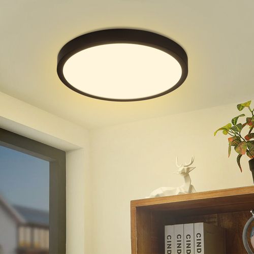 Plafonnier LED Rond Plat 24w Moderne Pour Salon