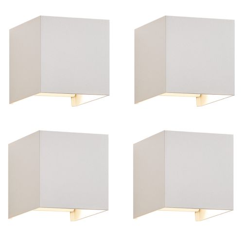 Applique Murale LED 4er Intérieur G9 Extérieur : Applique Murale Extérieure Lampe Up Down Blanc