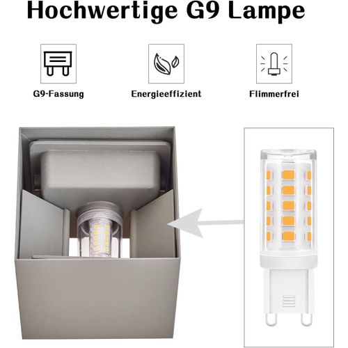 Applique Murale LED Intérieur Moderne - Éclairage Up Et Down - Ip65 Étanche - Design Contemporain