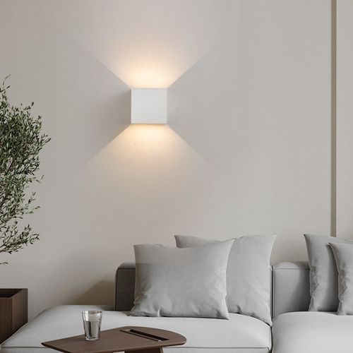 Applique Murale LED 2er Intérieure Lampe De Couloir Intérieure Applique Extérieure Étanche Blanc