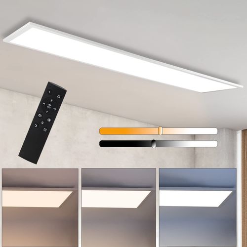 Panneau LED Whonzimmer 120cm Avec Variateur Et Télécommande