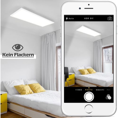 Plafonnier LED Panneau LED à Intensité Variable - Salon Plat Avec Télécommande