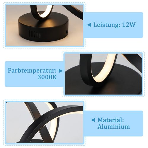 Plafonnier LED Salon Moderne 12w Lampe De Chambre 3000k Intérieur Couloir Cuisine