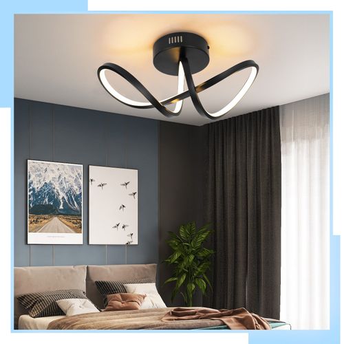 Plafonnier LED Salon Moderne 12w Lampe De Chambre 3000k Intérieur Couloir Cuisine