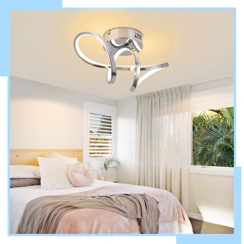 Plafonnier LED Salon Moderne 12w Lampe De Chambre 3000k Intérieur Couloir Cuisine