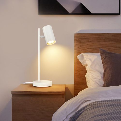 Lampe De Bureau LED, Gu10, Pivotante 350°, Métal, Pour Bureau Ou Salon