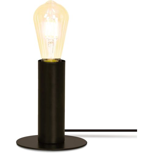 Lampe de bureau Noir E27 Métal Avec Fiche Incl  Interrupteur Max.40w Sans Ampoule
