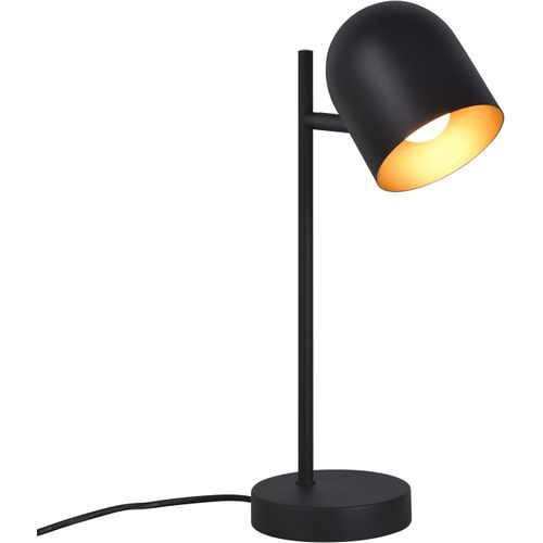 Lampe De Table Salon Noir Or Métal Orientable 350° E14 Lampe De Chevet
