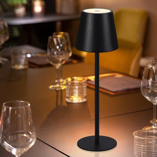 Lampe De Table Sans Fil - Lampe De Chevet Noir Ip54 Lampe De Lit Whonzimmer