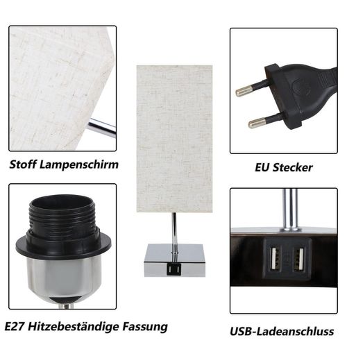 Lampe De Chevet Touch Dimmable Rétro Veilleuse E27