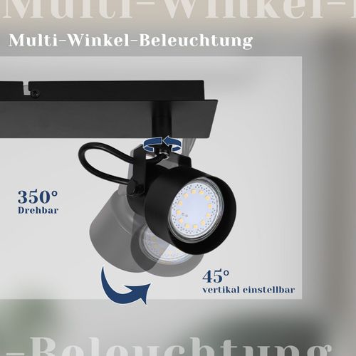 Plafonnier Vintage Noir Gu10 - Éclairage Chic Pour Cuisine Et Salon