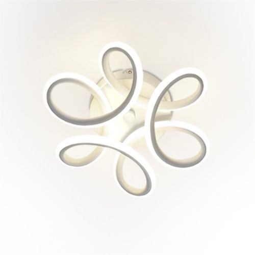 Plafonnier LED Moderne Géométrique Noir Et Blanc Pour Salon Et Couloir