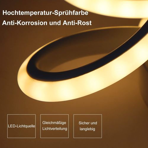 Plafonnier LED Moderne Géométrique Noir Et Blanc Pour Salon Et Couloir