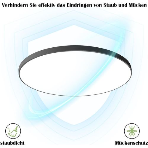 Plafonnier LED Moderne Ip44 Avec Télécommande - Lampe De Couloir Et Cuisine