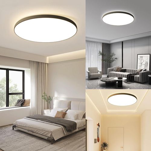 Plafonnier LED Moderne Ip44 Avec Télécommande - Lampe De Couloir Et Cuisine