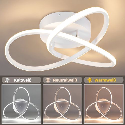 Plafonnier LED Design Géométrique 40cm Avec Télécommande