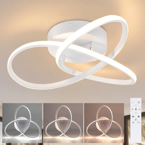 Plafonnier LED Design Géométrique 40cm Avec Télécommande