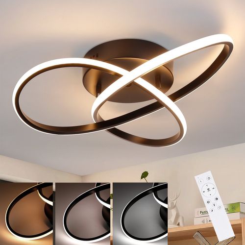 Plafonnier LED Design Géométrique Avec Contrôle Dimmable - 40cm