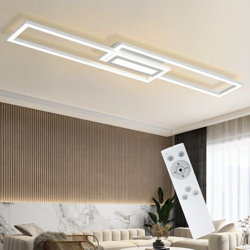 Plafonnier Salon LED 50w Plafonnier Led Avec Intensité Variable Et Télécommande