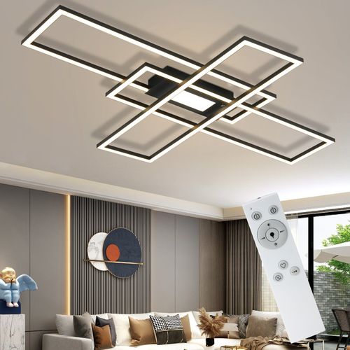 Plafonnier LED Moderne 50w Avec Télécommande Pour Salon Et Couloir
