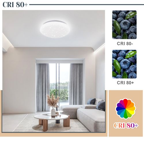Plafonnier LED Ciel Étoilé Ø25cm Pour Chambre à Coucher - 12w Éclairages Modernes