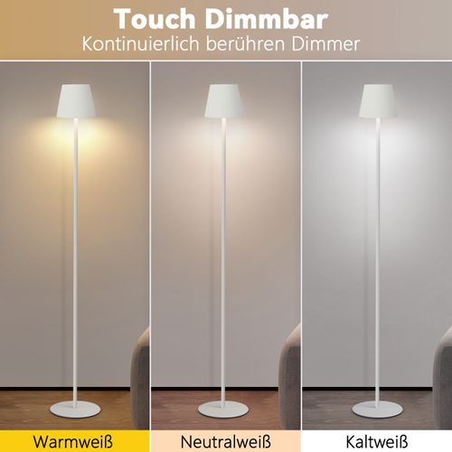 Lampadaire LED Dimmable Moderne 125 Cm Avec Batterie - Design Élégant Et Pratique