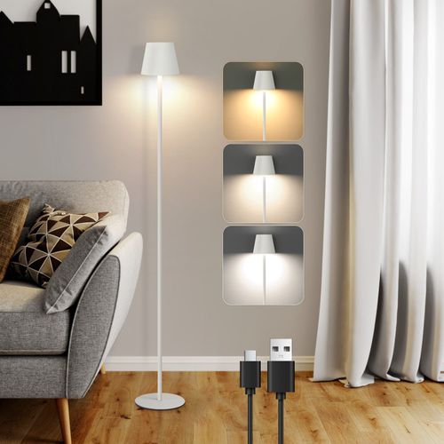 Lampadaire LED Dimmable Moderne 125 Cm Avec Batterie - Design Élégant Et Pratique