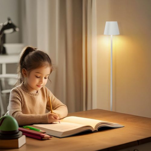 Lampadaire LED Dimmable Moderne 125 Cm Avec Batterie - Design Élégant Et Pratique