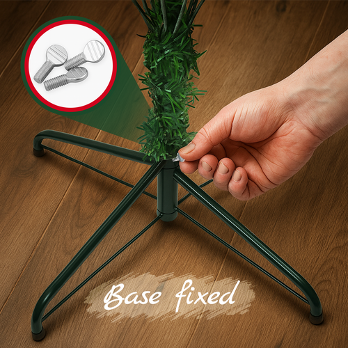 Sapin De Noël Artificiel Avec Support 210 Cm Vert