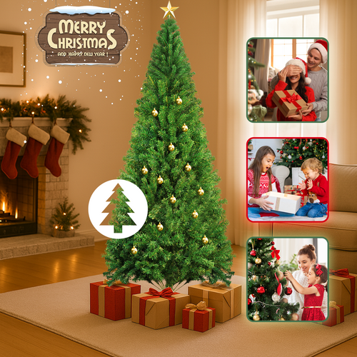 Sapin De Noël Artificiel Avec Support 210 Cm Vert