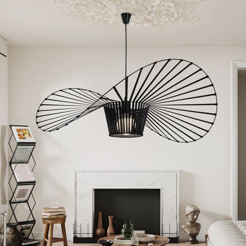 Suspension LED Moderne Noir E27 Pour Salle à Manger 120 Cm - Éclairage Élégant