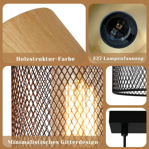 Suspension Noir E27 Industrielle Rétro En Pour Salle à Manger Max.25