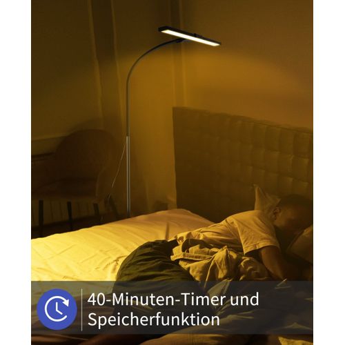 Lampadaire LED Moderne Avec Fonction Tactile Et Minuterie Pour Bureau Et Lecture