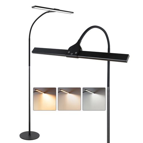 Lampadaire LED Moderne Avec Fonction Tactile Et Minuterie Pour Bureau Et Lecture