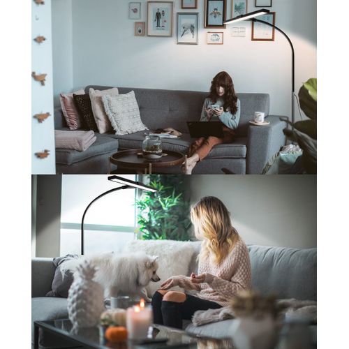 Lampadaire LED Moderne Avec Fonction Tactile Et Minuterie Pour Bureau Et Lecture