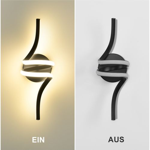 Applique Murale LED Moderne 7w Noir Pour Intérieur - Éclairage Design Pour Escalier Et Couloir