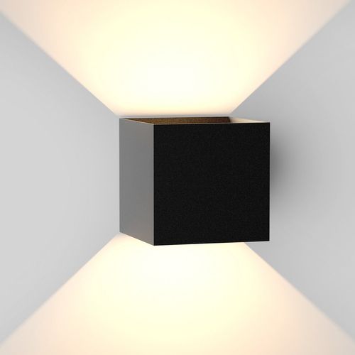 Applique Murale Extérieure LED Moderne Up Down Noir Lamp de Couloir