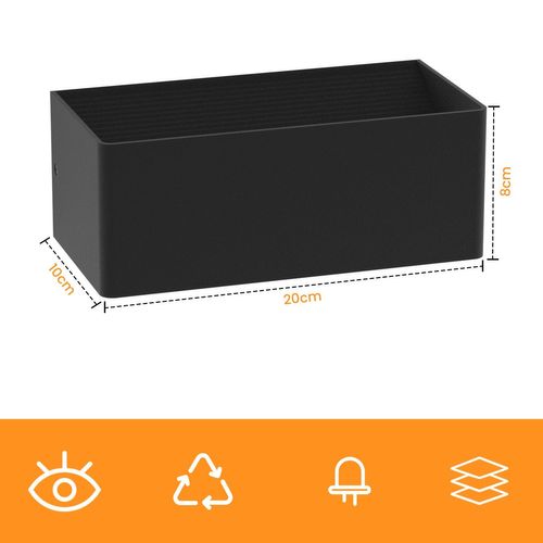 Applique Murale LED Noire Moderne - Éclairage Extérieur Étanche Pour Chambre à Coucher