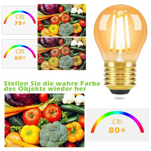 Ampoule LED 6er Edison LED Vintage - G45 2700k E14