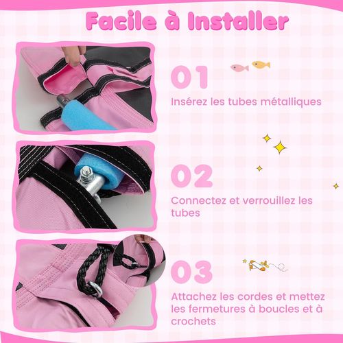 Balançoire Nid D'oiseau Ø 102cm Enfants Avec Motif Licorne, , Charge 100kg Pour Enfants De 3 Ans+