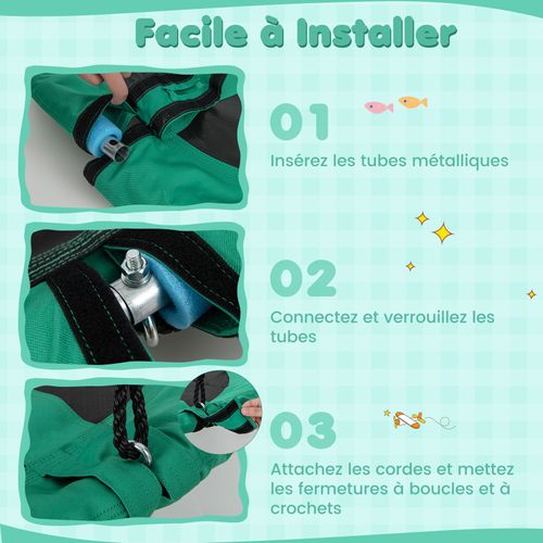Balançoire Nid D'oiseau Ø 102cm Enfants Avec Motif Dinosaure, Charge 100kg Pour Enfants De 3 Ans+