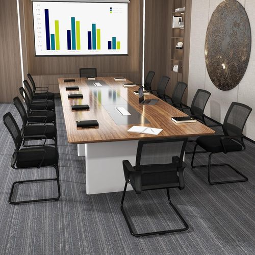 Chaises De Bureau, Chaises De Conférence Ergonomique En Maille à Dossier Moyen, Noir