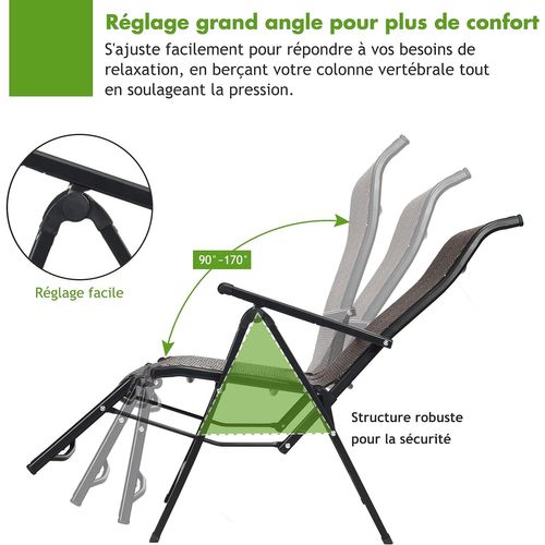 Chaise De Jardin Pliante En Rotin, Fauteuil D’extérieur Pliable, Marron(1 Pièce, 59 X 68 X 113 Cm)